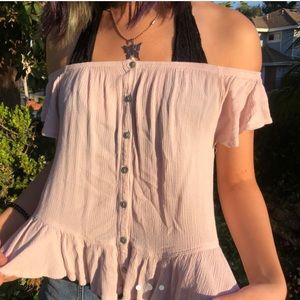 LA Hearts pink off the shoulder 🐚🌺